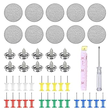 Set di Riparazione Cielo Auto (65 Pezzi) - Riparazione Facile del Cielo dell'Auto in Pochi Semplici Passaggi, Pulsante di Riparazione Cielo Auto