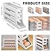 Egg Holder for Fridge, Space Saving Fridge Egg Organizer, 4 Layers Rolling Egg Dispenser Storage 30 Egg, Egg Dispenser for Refrigerator (Transparent)