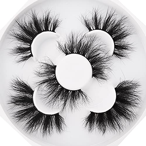 JIMIRE Eyelashes 3 Styles Mink Lashes Fluffy Long Luxury False Lashes 10D Dramatic High Volume Thick Fake Lashes Pack