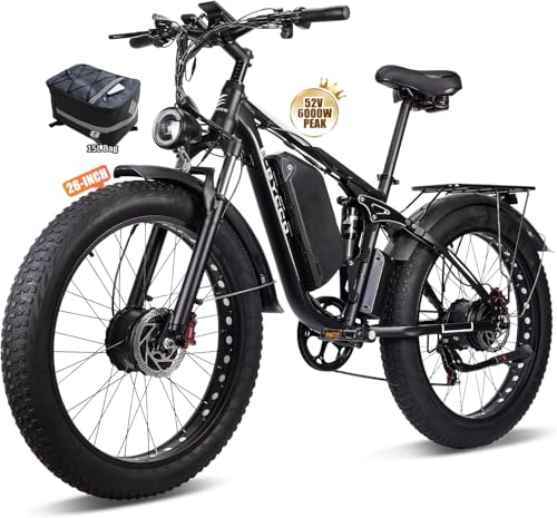 E·Bycco (26' EB7Pro White with Bag Ebike 6000W...