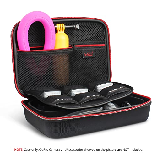 Hsu Carrying Case Compatible With Gopro Hero 11/10/9/8/7/6/5/4/3+/3/Dji Osmo Action Camera, Osmo Pocket, Insta360 One X Camera And Accessories，Diy Protective Travel Case Storage Bag #TOP2