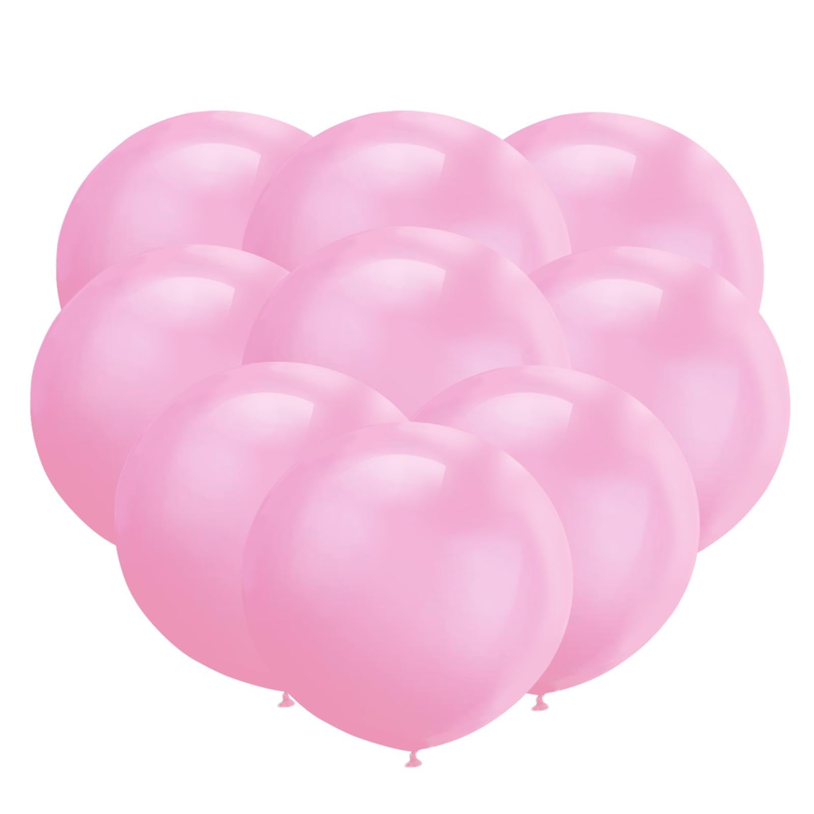 GuassLee 24pcs Pink Balloons 18 Inch, Large Light Pink Balloons Big Latex Balloon for Wedding Engagement Birthday Baby Shower Graduation Anniversary Party Decorations