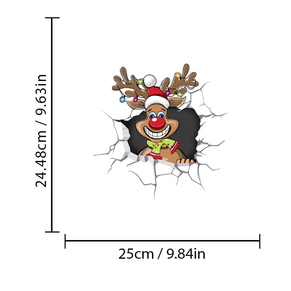 Iprokiu Niedlicher Weihnachtsaufkleber Für Auto, W Produktbild-Vorschau 9