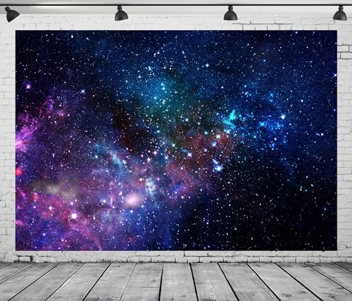 Fondo Fotográfico Tela 8x6 pies Estrellas Espacio Galaxy miniatura 1