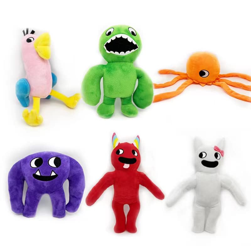 HGGAIN 10-inch Banban Garden Plush Toys Set, Jumbo Josh Game Dolls, Soft Monster Terror Filled Friends (6PCS)