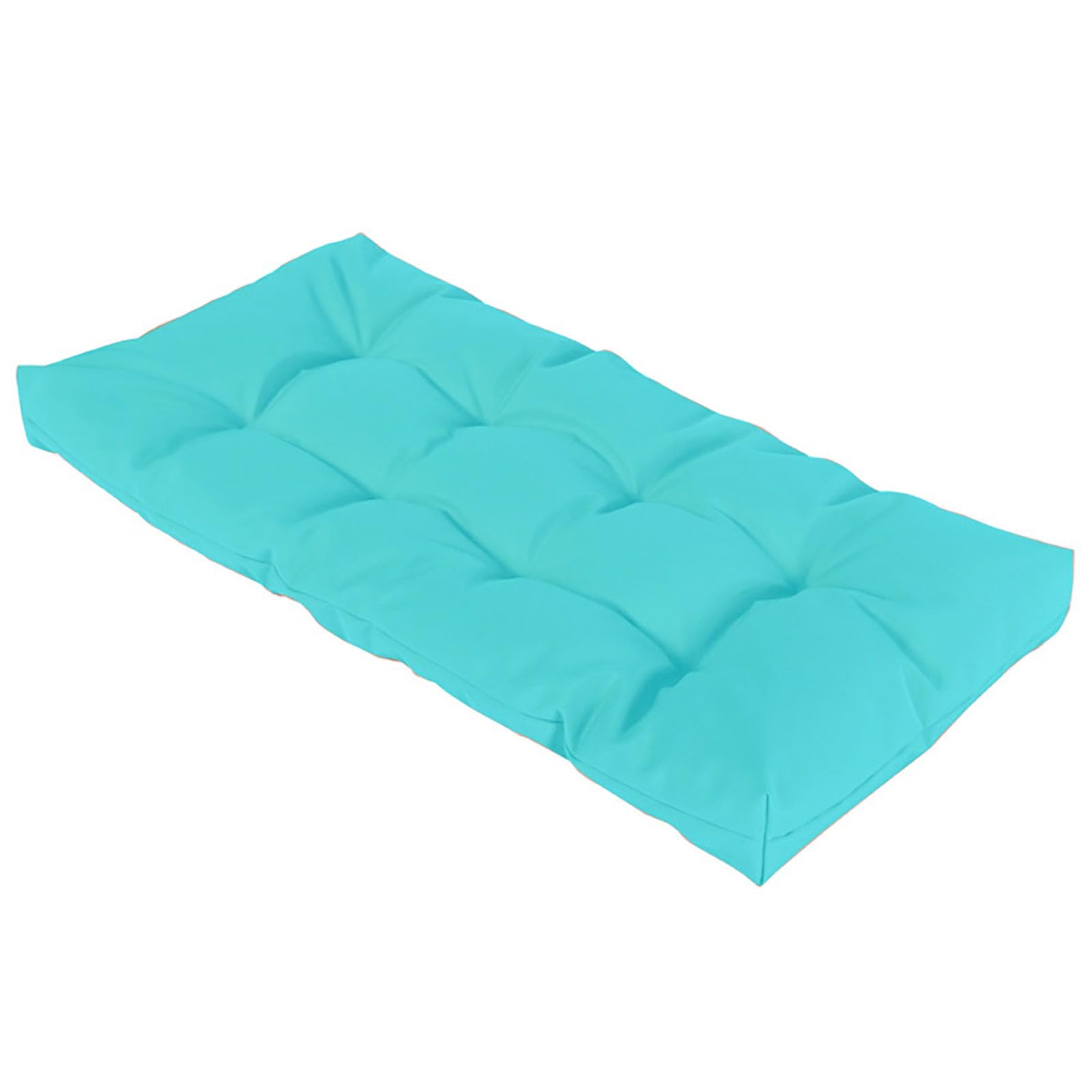 Sangles imperméables pour extérieur en fourrure de jardin - Antidérapantes - 8 cm d'épaisseur - Pour balancelle en rotin et utilisation en intérieur - Bleu ciel - 140 x 50 cm