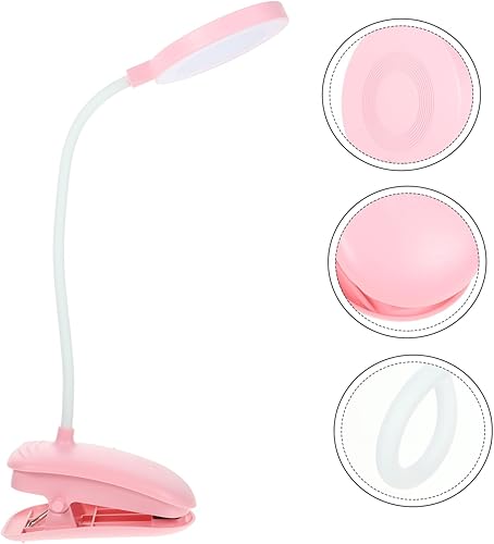 Miniatura 3 de Lámpara de escritorio con abrazadera, lámpara de escritorio, luces de mesa rosas para escritorio, lámpara de oficina, lámpara de lectura, accesorio