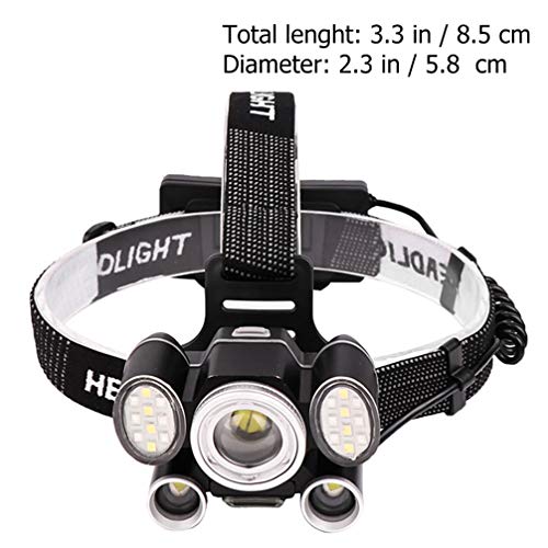 CLISPEED Farol Lanterna Led Multiuso Portátil Usb Recarregável Com Zoom Farol de Pesca para Correr A