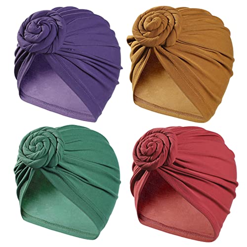 Image of KYNARI Turban Head Wraps for Women, Pretied Stretch Bonnet Hair Wrap