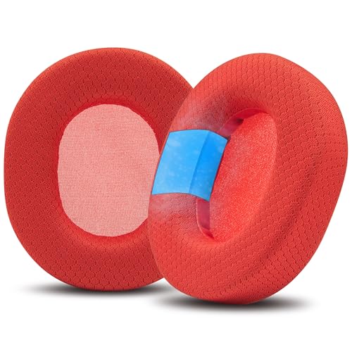 WC Freeze 7506 - Cooling Gel Earpads for Sony MDR-7506 MDR-CD900ST & MDR-V6 by Wicked Cushions | Breathable Comfort Enhanced Isolation & Long-Term Durability | Red