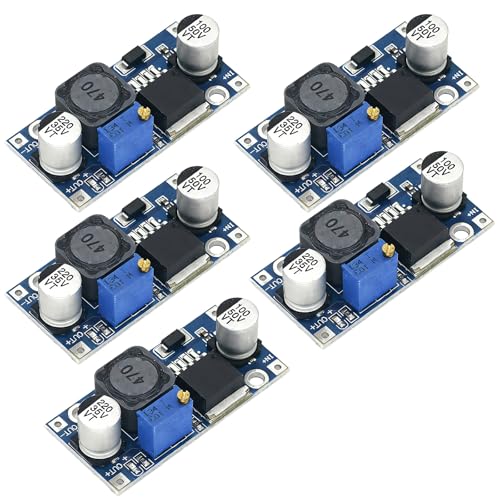 wilcractk 5 Pièces Module Convertisseur élévateur XL6009 DC-DC 3.0-30V vers 5-35V Tension de Sortie Réglable, Carte Step-Up pour Projets Électroniques DIY