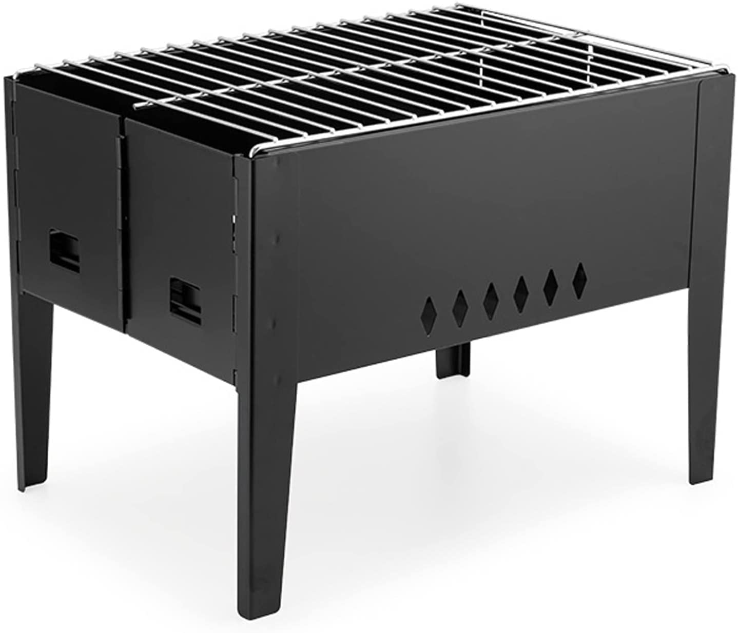 Grill Ogrodowy Przenośny Na Węgiel Drzewny, Stal Nierdzewna, Mały Stół Do Biwakowania, Piknikowania, Patio, Gotowania W Ogrodzie