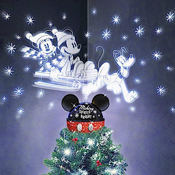 Disney's Mickey Mouse Tree Topper Projects Rotating Lights Amazon.ca