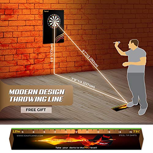 IgnatGames Dart Board Wall Protectors EVA Foam Dartboard Backboard