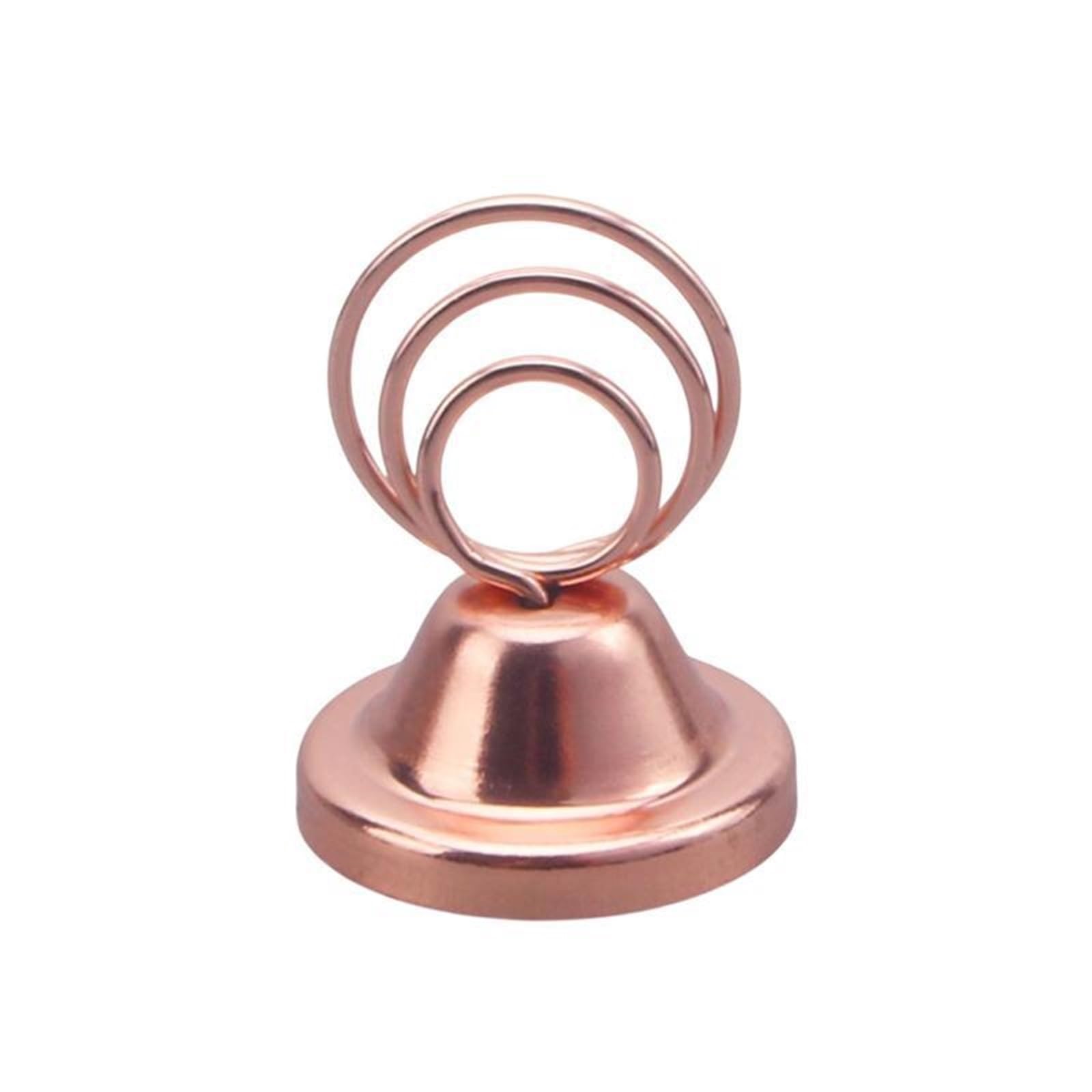 UBOHUZ 30PCS 5.5*5cm Table Number Holders Metal Electroplating Place Card for Memo Note, Wedding