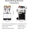 Commercial Smoothie Drink Machine, 24L Double Cylinder Snow Melting Machine, Smoothie Ice Machine, Ice Smoothie Machine, Cold Drink Machine
