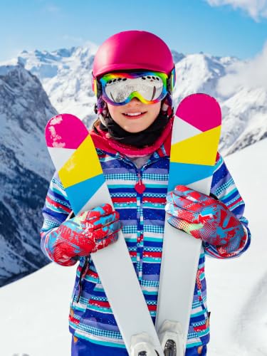 Image of Geyoga Kids Waterproof Winter Snow Ski Gloves