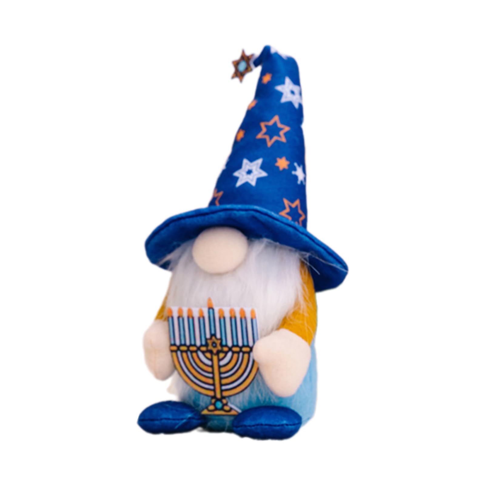 Lerpwige Holiday Decorative Dolls Hanukkah Gnomes Figurine Plush Ornament For Seasonal Home Shelf Display Dwarf Dolls Tiered Tray Accessory
