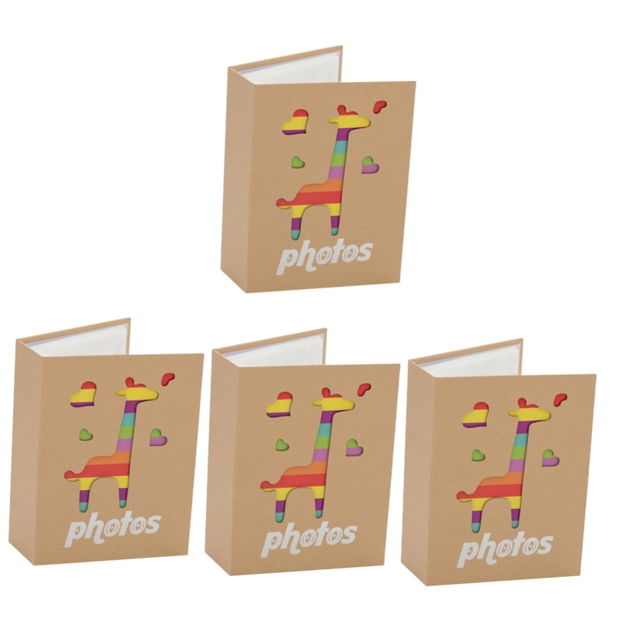 VICASKY 4piezas Álbum De Fotos Infantil Álbum De Recuerdos Para Bebés Capacidad Para Fotos De Diseño Adorable y Decorativo Para Guardar Memorias y Recuerdos Infantiles