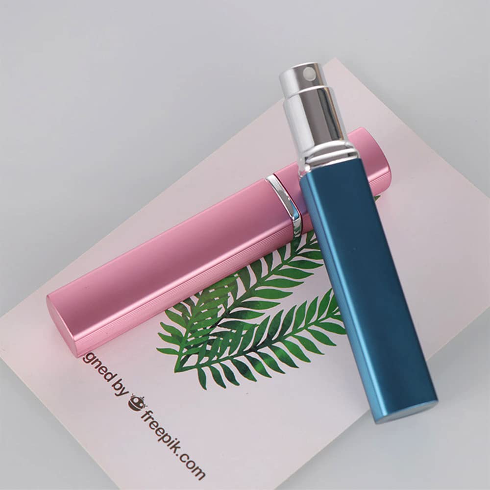 Sichumaria®12 ml Dumb Blue Mini Travel Perfume Refillable Bottle Spray Empty Atomizer with Perfume Extractor Pump,Funnel 3