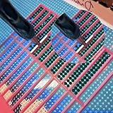 2 PCS Diamond Painting Ruler, Rhinestone Placement Guide, Compatible with Diamond Art Club Round Canvas,Diamond Art Ruler