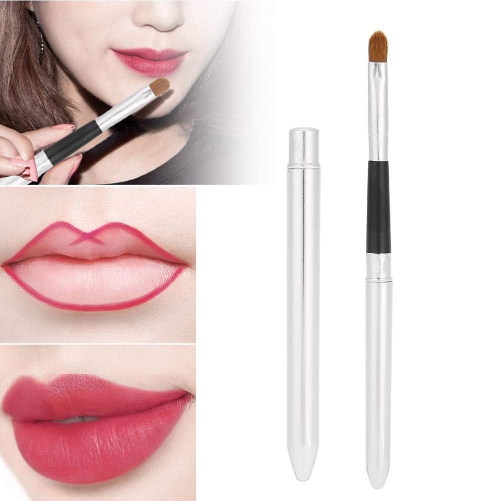 Le pinceau à lèvres rétractable, lèvre professionnelle de pinceau de rouge à lèvres contours dessine l'outil cosmétique de maquillage de brosse