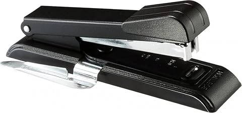 Bostitch Office B8 PowerCrown seyahat ve çalışma masası zımbası, 30 yaprak, dayanıklı metal, siyah