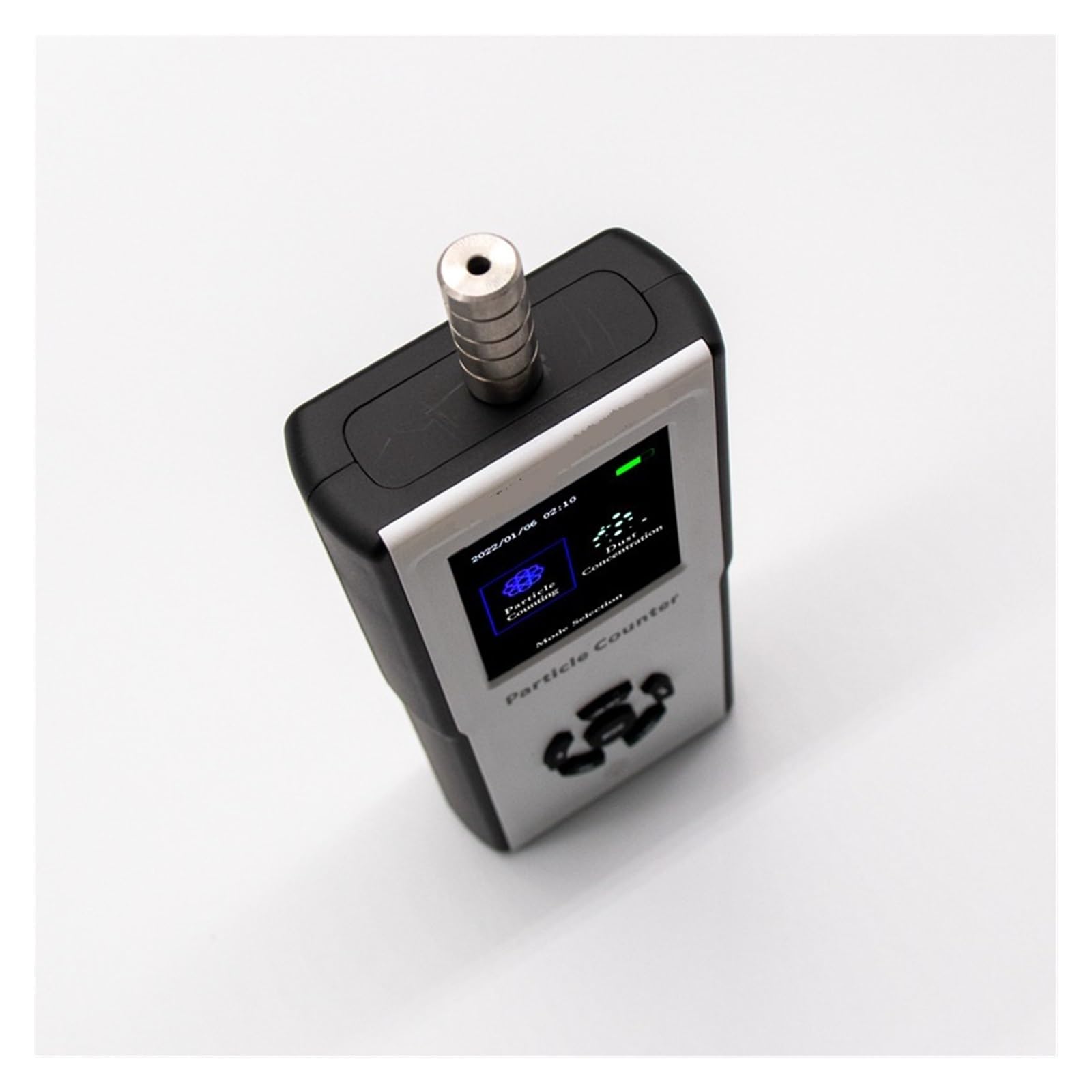 Luftqualität Messgerät, PM2.5Exportdaten Sechs Kanäle Staubpartikel mit Druck Luftqualitätsmonitor Tragbarer Detektor Staubpartikelzähler, für Home Office Schule Hotel