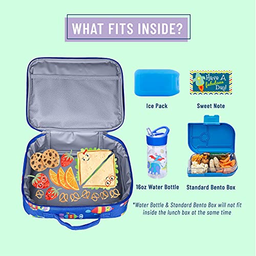 Wildkin Kids Lunch Box Bag Bundle With Face Mask (Robots) #TOP5