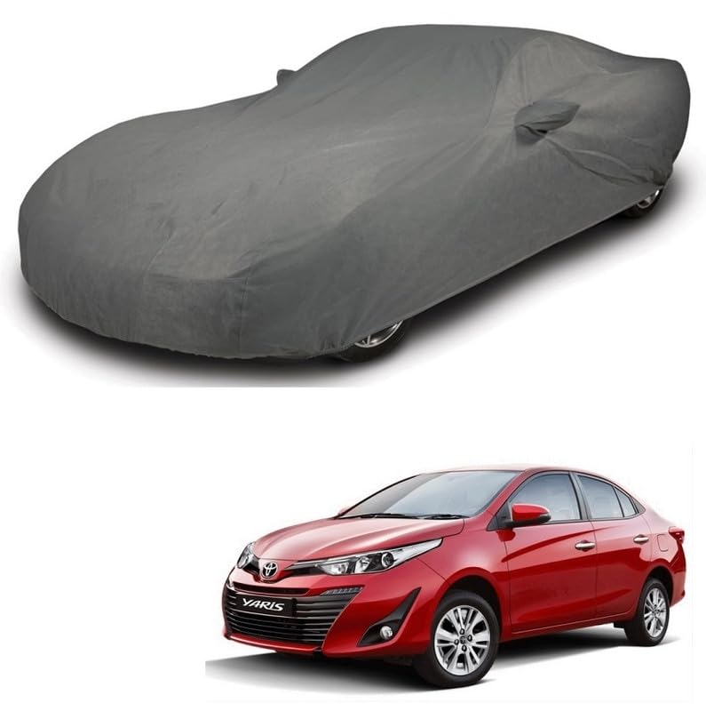 Image of ARCUATE Triple Layer Custom fit Car Body Cover for Toyota Yaris |Top Layer Dustrproof | Middle Layer Waterproof | Bottom Layer Scratch Protection | Outdoor Indoor Fabric