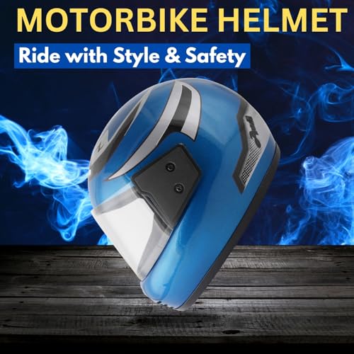 Image of Sage Square Audi Kimi Full Face Helmet | ISI Certified | Clear Visor | Ultra Comfort Inner Padding Extra Comfort & Stylish