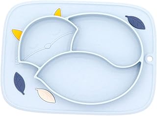 ibasenice 1Pc Tigela De Sucção Ventosa Tigelas Para Bebês Placa De Comida De Bebê Crianças Pratos De Jantar Placa De Jantar De Bebê Placa De Sucção De Silicone Ventosa Prato De Jantar
