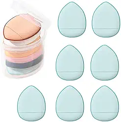 Cosméticos Puff Face Esponja Maquiagem Profissional Almofada Corretivo Marca-texto Liquidificador Maquiagem Puff Seco Molhado Duplo Uso (azul)