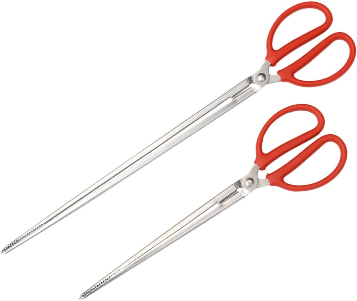 2pcs Eel Crab Mud Fish Tongs Garbage Clip Opening Fish Gripper Claw Grabber for Outdoor Home Use