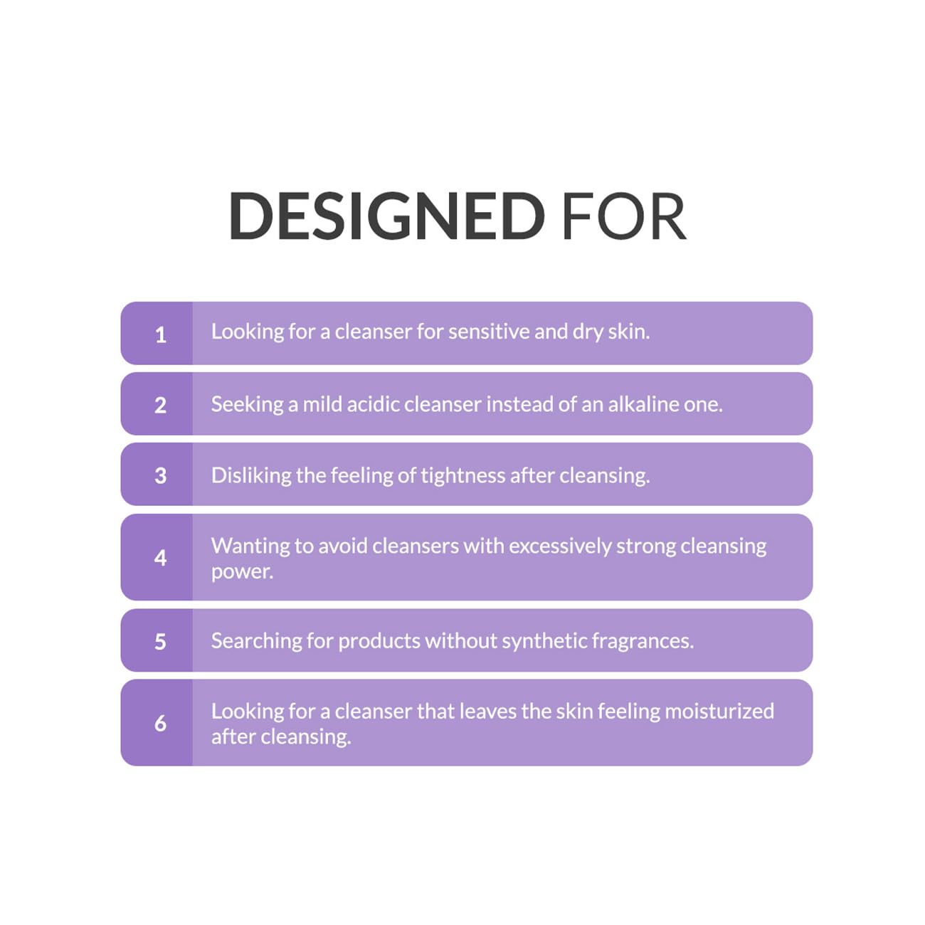 Foaming Facial Relaxing Cleanser for Sensitive Skin - 150ml – Dermatological Gentle Creamy Face Wash Cleansing Foam | pH 5.5-6 Balanced Formula | Moisturizing & Soothing Korean Skin Care