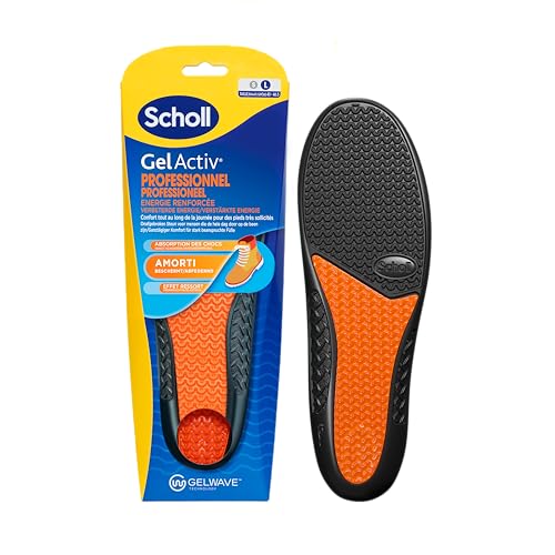 Scholl Semelles GelActiv Professionnel - Chaussures de travail Hommes - Pour un confort durable avec...