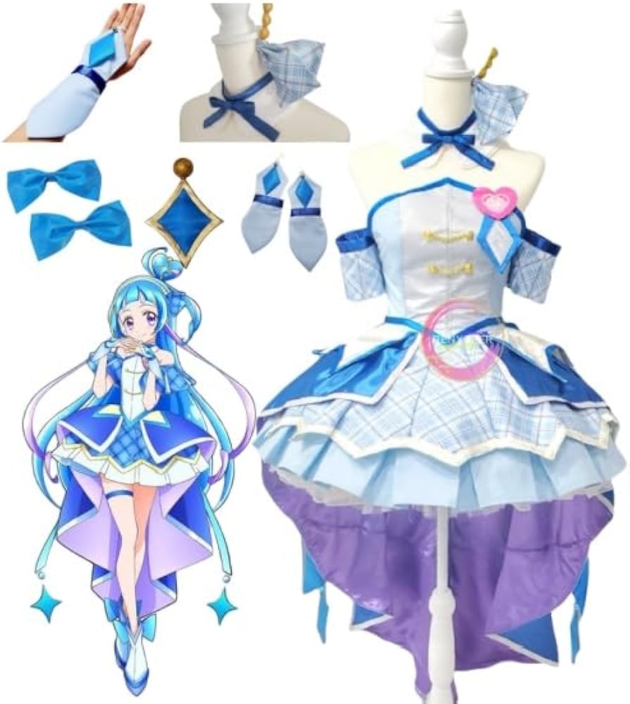 キミとアイドルプリキュア キュアウインク 衣装 110cm ハンドメイド 無料型紙有ります】キュアウインクの衣装が完成しました