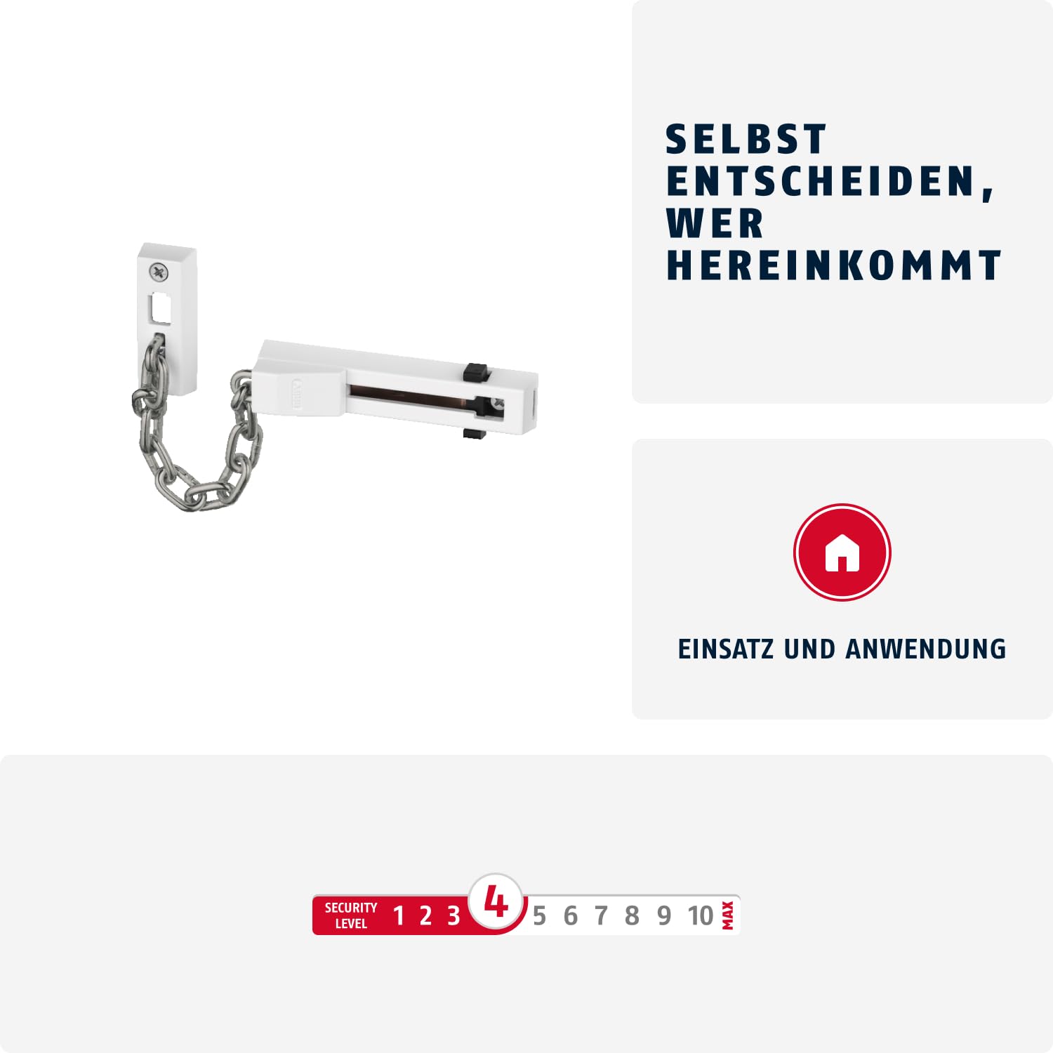 ABUS łańcuch do drzwi SK66 biały