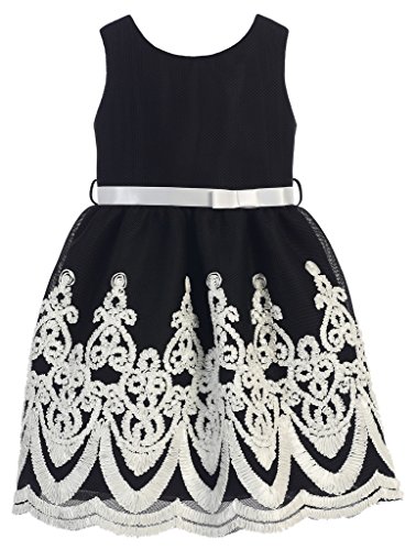 blue dress for baby girl Elegant Baby Girls Black and White Long Sleeve Puffy Performance Prin –  marryshe
