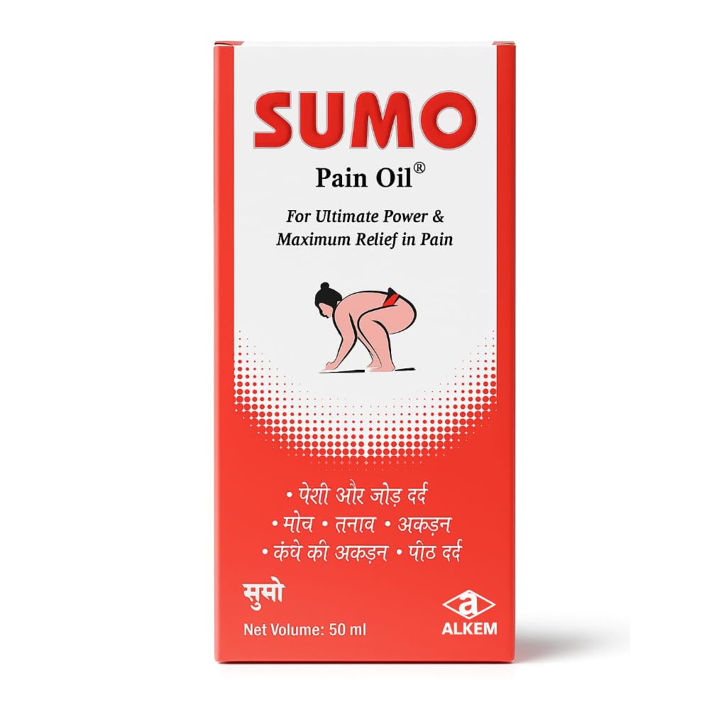 SUMO Pain Oil – Pack of 2 (50 ml Each) | Fast Relief for Muscle Pain, Joint Pain, Back Pain & Sprain | Ayurvedic Massage Oil for Body Ache & Stiffness-image-26