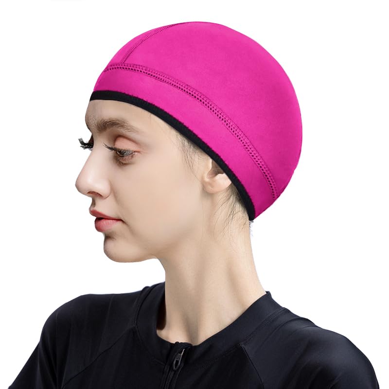 TBLUITE Diving Hood Neoprene Wetsuit Cap 2mm Thermal Swimming Scuba Beanie Girls Boys Toddler Kids Youth Men Women Keeps Long Curly Braids Hair Clean