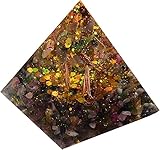  Mineralien Steine ​​Pyramide Silikonform DIY Harz Dekor Handwerk Schmuck Herstellung von Formen Naturkristall Kies Reiki Pyramide Multiplikator Kristallsteine ​​Dekoration (Color : Tourmaline)