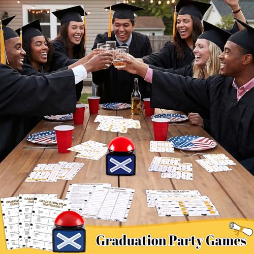 Juego de mesa Graduation Friendly Feud con 2 Buzzers de Respuesta miniatura 4