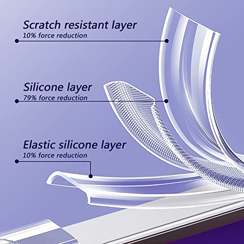 Funda antigolpes para iPhone 13 Pro Max con diseño transparente morado 2