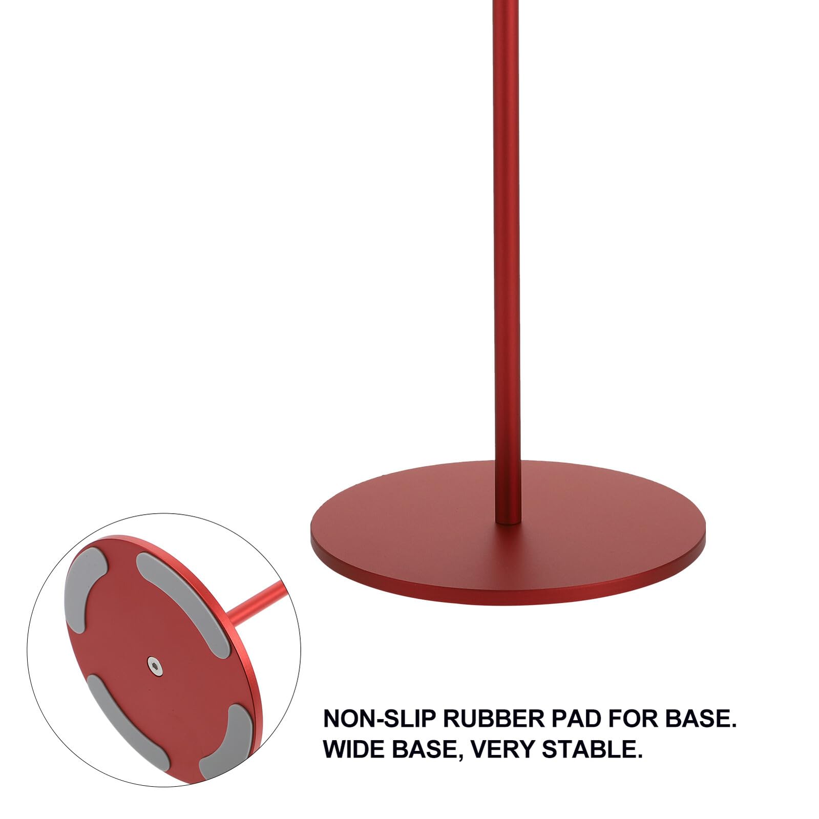 Supporto Liscio Alluminio da Lega in Tavolo per Cuffie e di Rosso Leggero Design Curvo Organizzatore Auricolari da Gaming per Computer e Lavoro