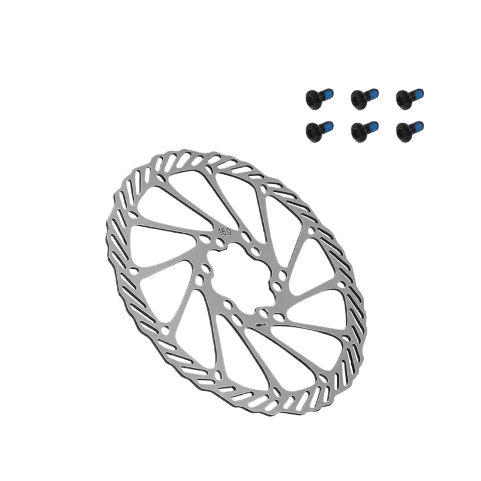 Rotore Freno a Disco da 160 mm con Vite for Monopattino Elettrico ZE-RO 11X for KAA-BO Wolf for War-rior for Wolf King GT for VS-ETT 11+ Ricambi for Bicicletta
