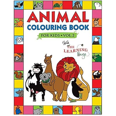 Animal Colouring Book for Kids with The Learning Bugs Vol.2