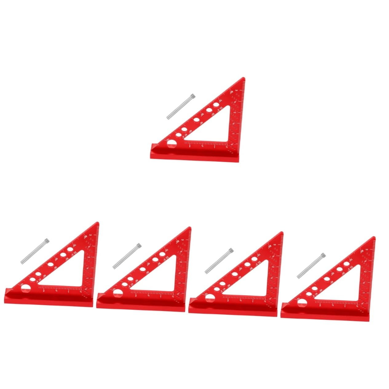 LALAFINA Woodworking Square Protractor High Precision Measuring Tool Durable Ruler for Carpentry Scale for Accurate Measurements Lightweight Portable Design