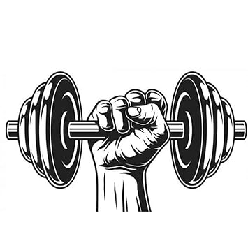 ORDERSHOCK Gym Dumbbell With Hand Temporary Tattoo Stickers For Male And Female Fake Tattoo Sticker Tattoo body Art