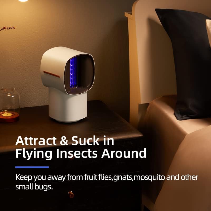 MiüONG Indoor Insect Trap Bug Zapper Mosquito Killer Fruit Fly Trap: Fruit Fly, Bug, Gnat, Insect Killer (Grey)